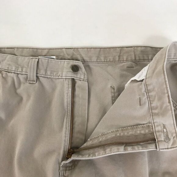 Carhartt Relaxed Fit Utility Work Pant Men's Size 42x32 Khaki 100% Cotton Twill - Picture 6 of 11